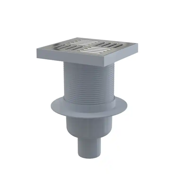 Víkendová Akce Podlahová vpust Alcadrain (Alcaplast) 150 x 150/50 mm přímá, mřížka nerez, vodní zápachová uzávěra APV6411