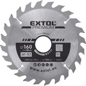 kotouč pilový s SK plátky, O 160x2,6x30mm, 24T Nízká Cena