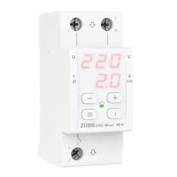 ZUBR CV2-40 red - napěťové monitorovací relé s kontrolou proudu 40 A Sleva